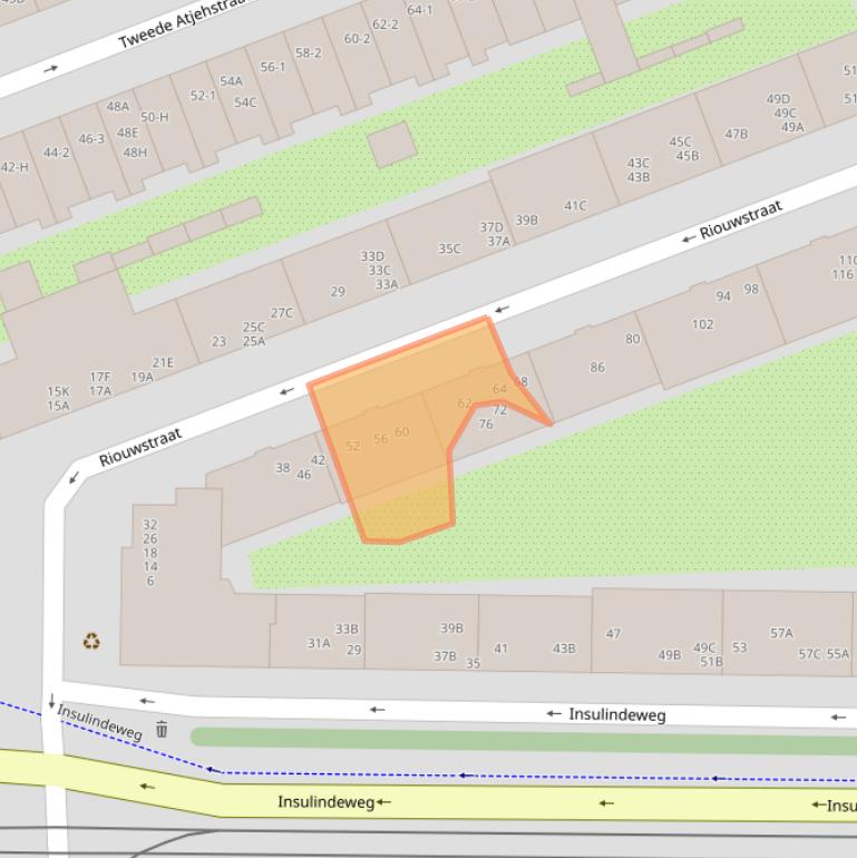 Kaart van postcodegebied 1094XV.