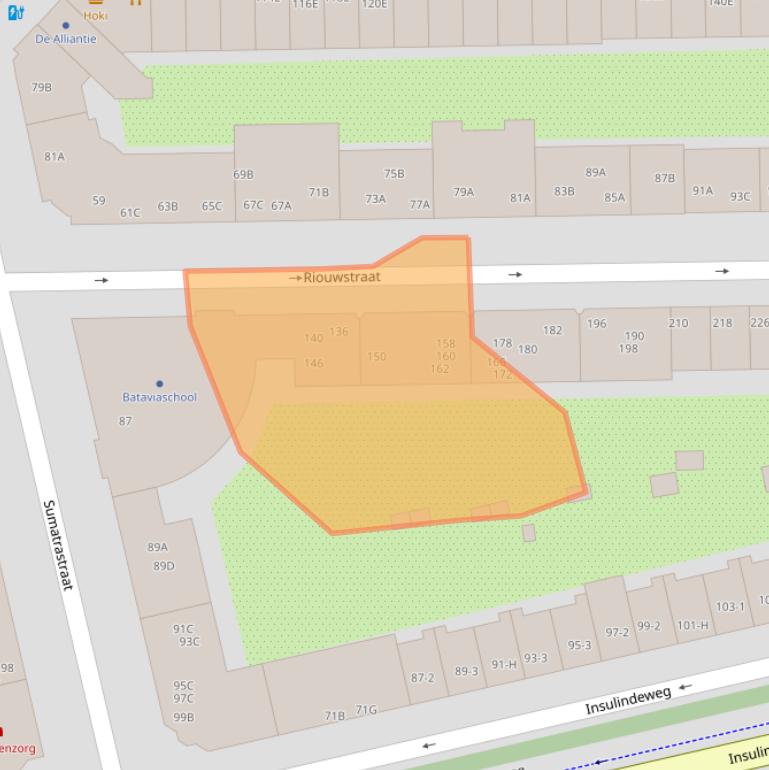 Kaart van postcodegebied 1094ZA.