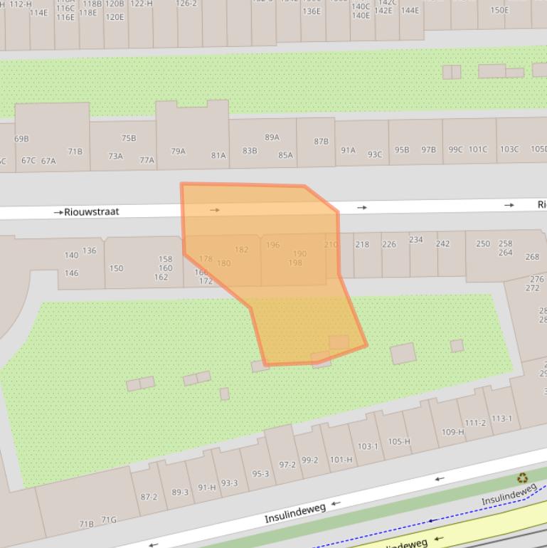 Kaart van postcodegebied 1094ZB.