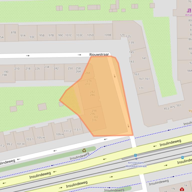 Kaart van postcodegebied 1094ZD.