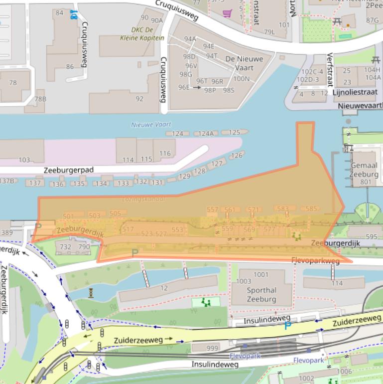 Kaart van postcodegebied 1095AE.