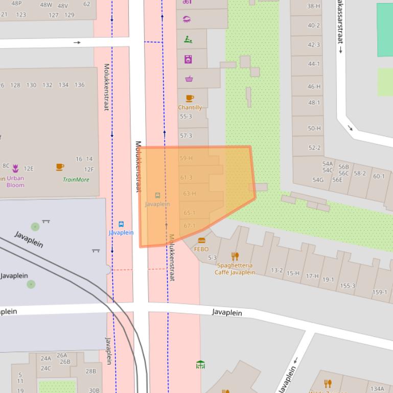 Kaart van postcodegebied 1095AW.