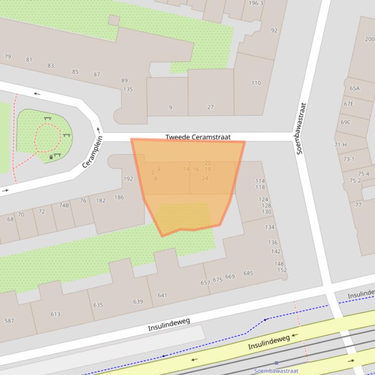 Kaart van postcodegebied 1095BN.