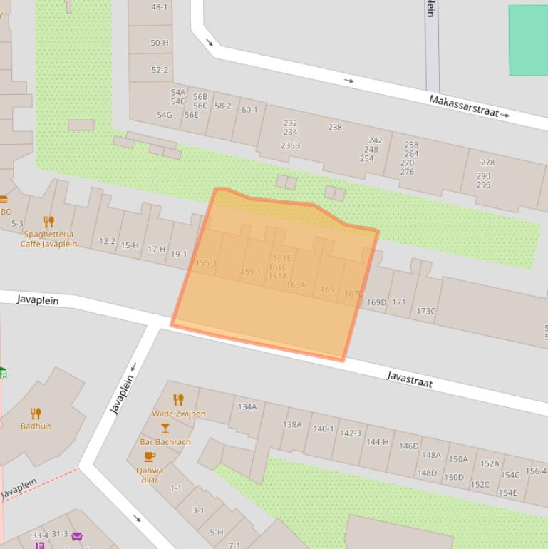 Kaart van postcodegebied 1095CC.