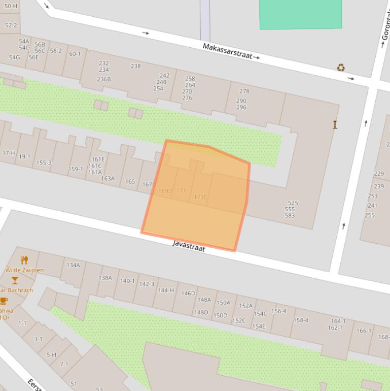 Kaart van postcodegebied 1095CD.