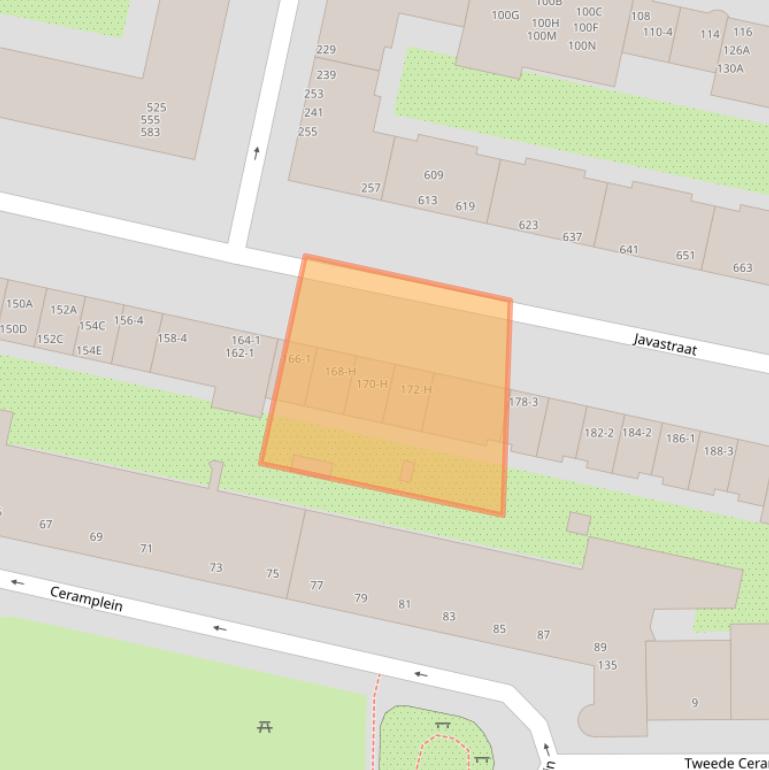 Kaart van postcodegebied 1095CM.