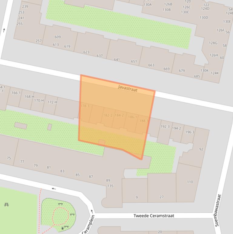 Kaart van postcodegebied 1095CN.