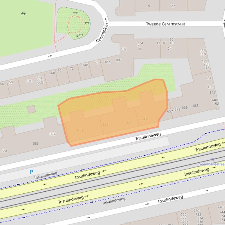 Kaart van postcodegebied 1095CZ.
