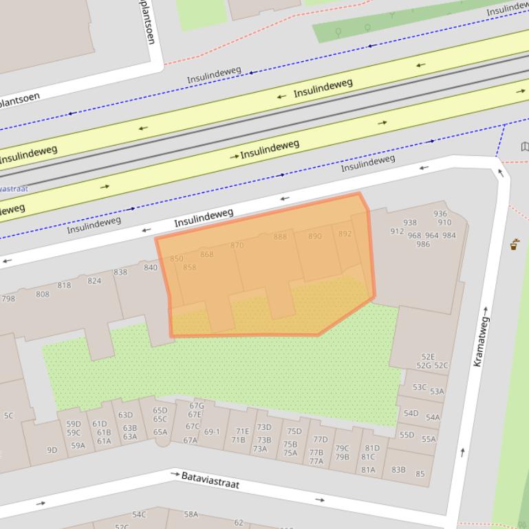 Kaart van postcodegebied 1095DT.