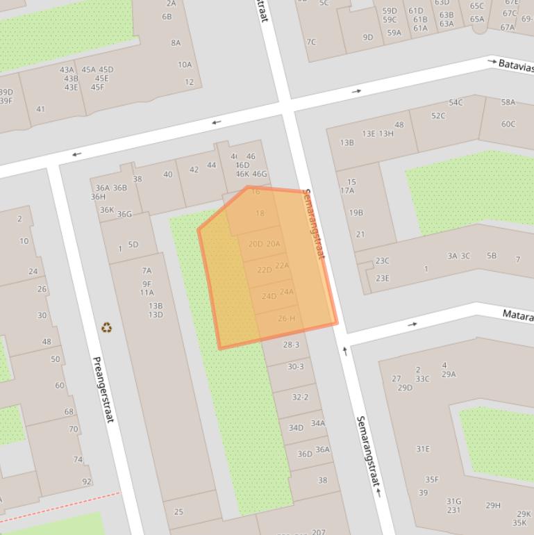 Kaart van postcodegebied 1095GD.