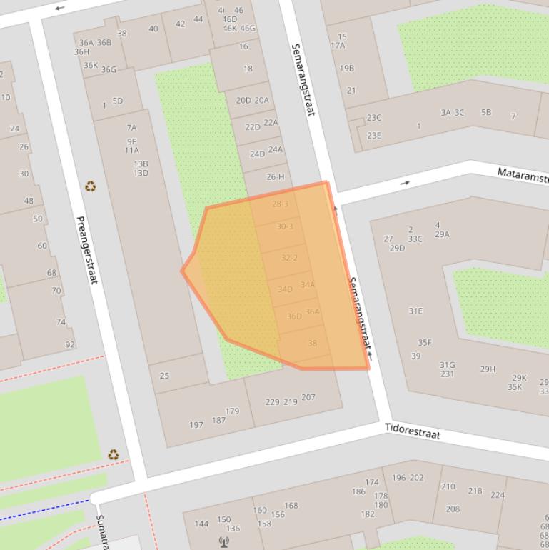 Kaart van postcodegebied 1095GE.