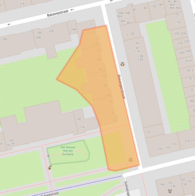 Kaart van postcodegebied 1095HC.