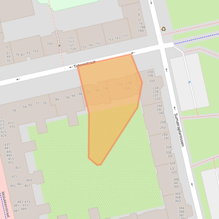 Kaart van postcodegebied 1095HK.