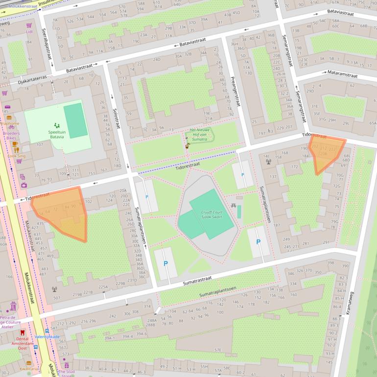 Kaart van postcodegebied 1095HM.
