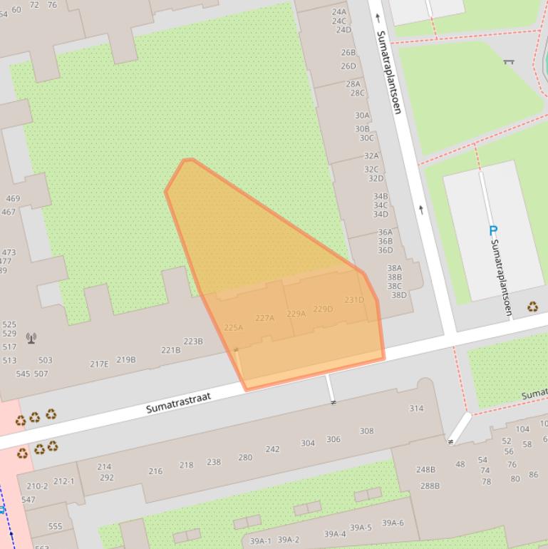 Kaart van postcodegebied 1095HP.