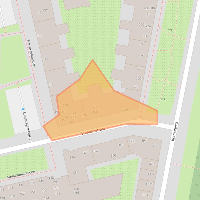 Kaart van postcodegebied 1095HR.