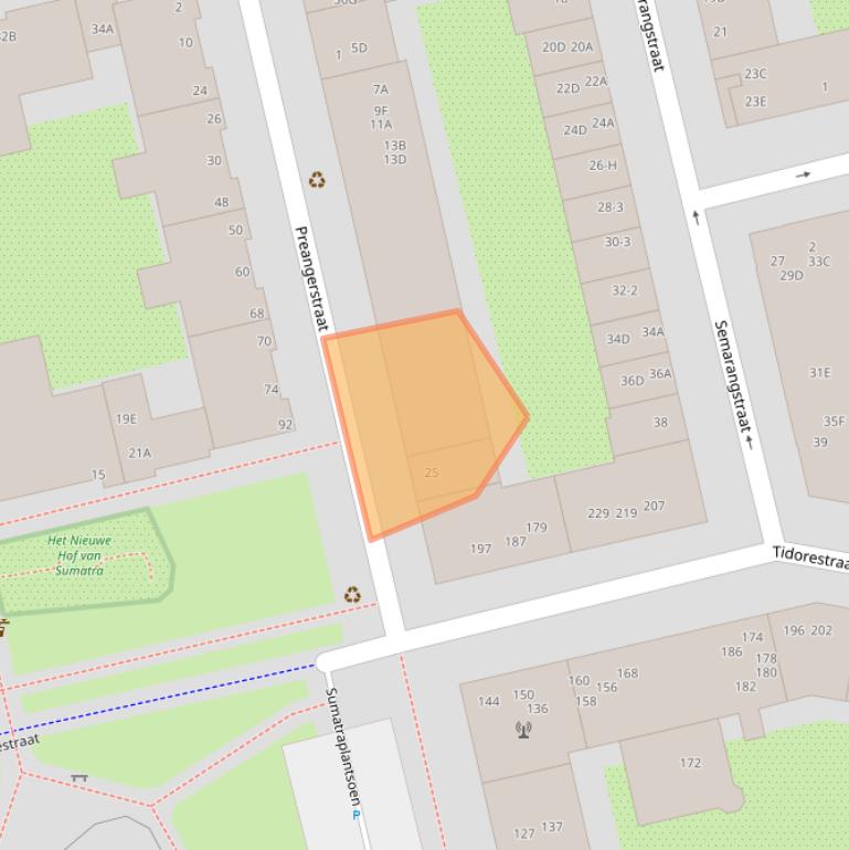 Kaart van postcodegebied 1095HX.