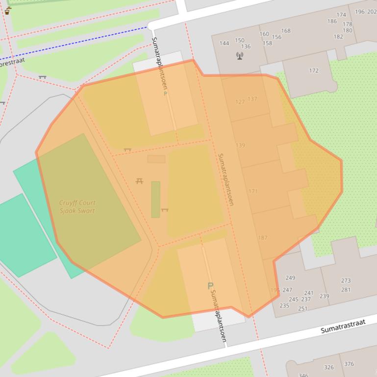 Kaart van postcodegebied 1095HZ.