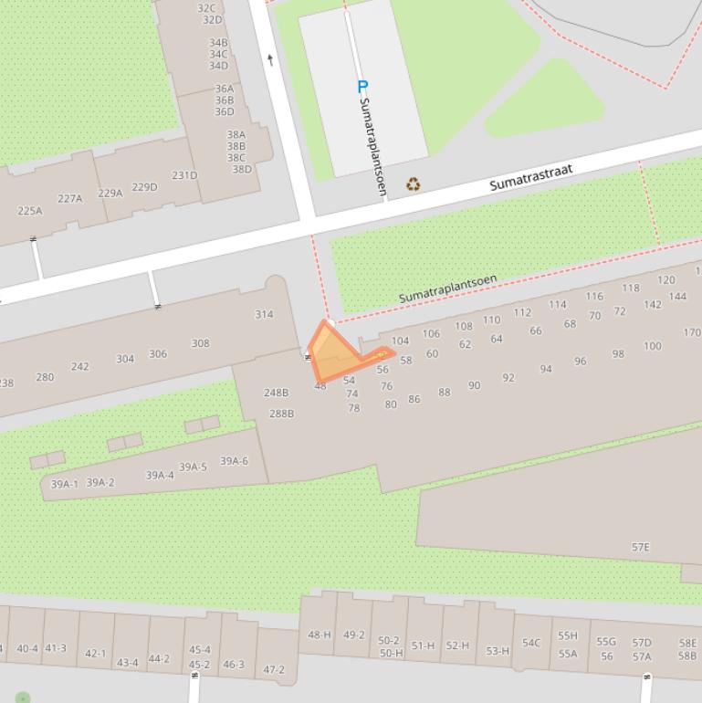 Kaart van postcodegebied 1095JC.