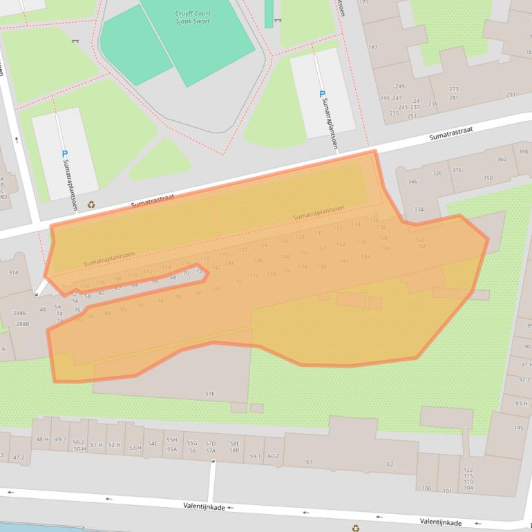 Kaart van postcodegebied 1095JG.