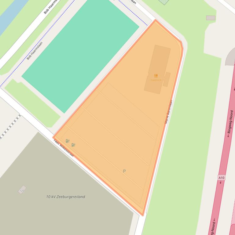 Kaart van postcodegebied 1095KM.