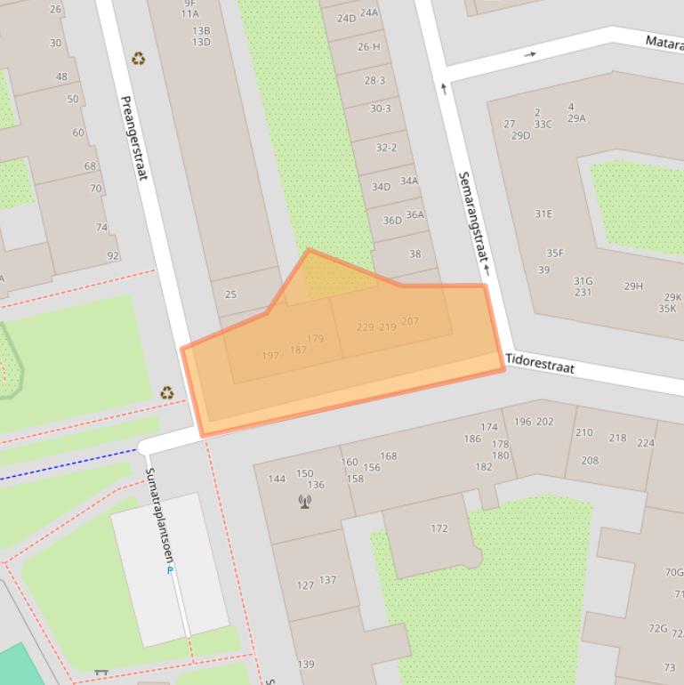 Kaart van postcodegebied 1095KV.