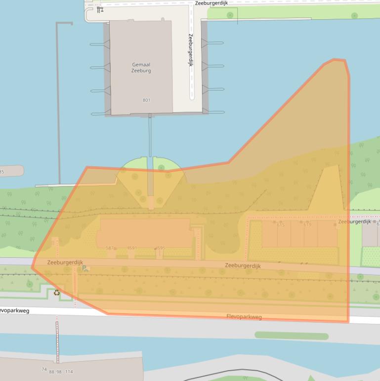 Kaart van postcodegebied 1095LH.