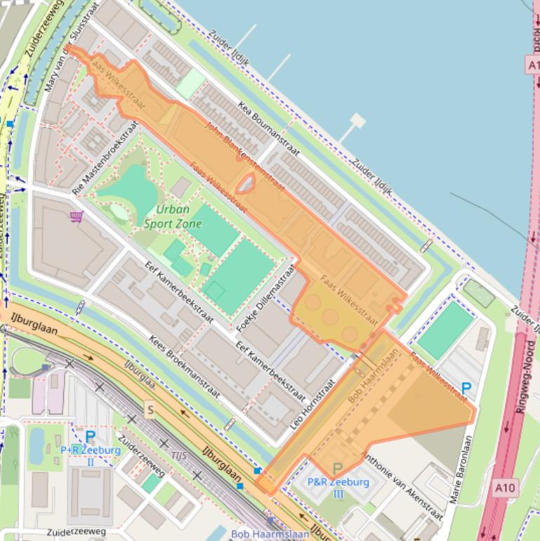 Kaart van postcodegebied 1095MD.