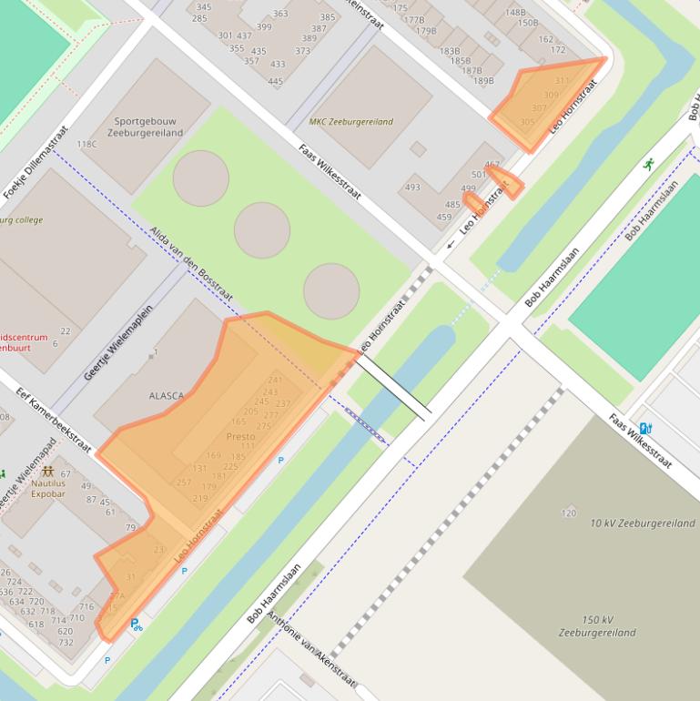 Kaart van postcodegebied 1095MN.