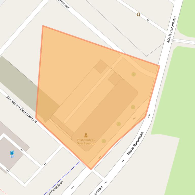 Kaart van postcodegebied 1095NA.