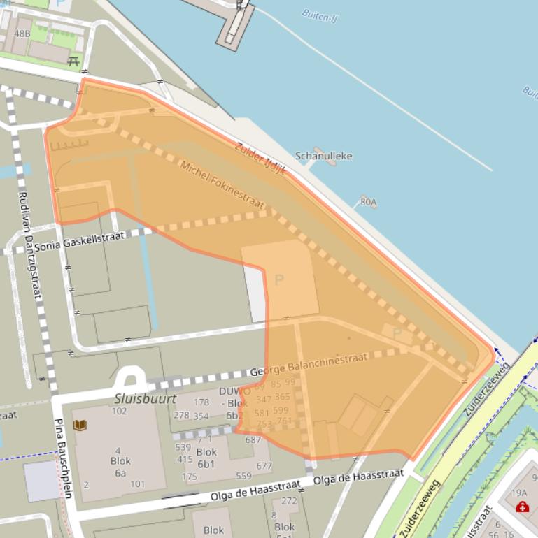 Kaart van postcodegebied 1095PJ.