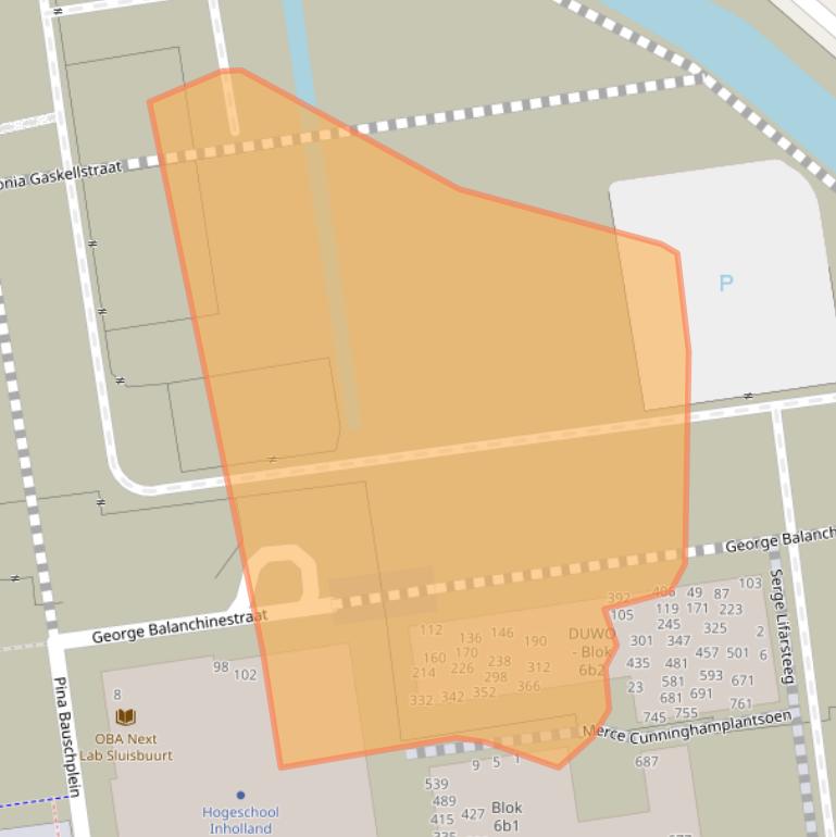 Kaart van postcodegebied 1095PL.