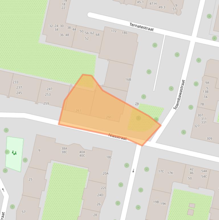 Kaart van postcodegebied 1095SG.