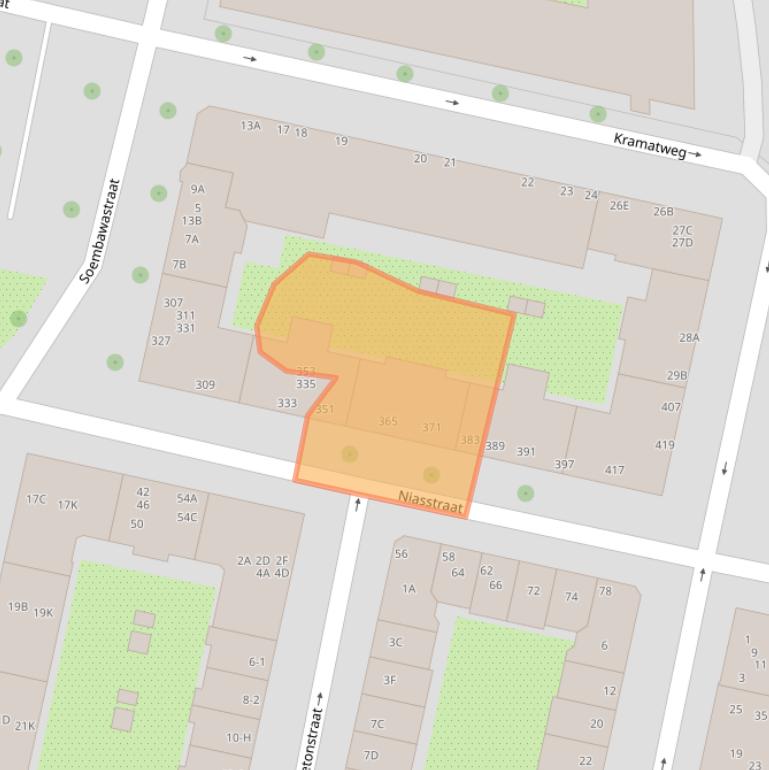 Kaart van postcodegebied 1095SJ.