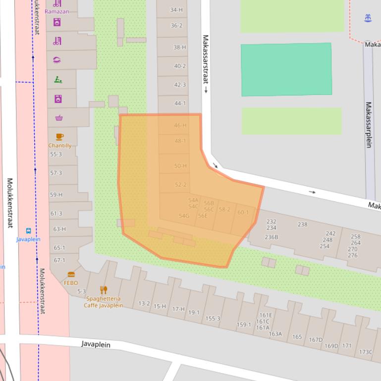 Kaart van postcodegebied 1095TA.