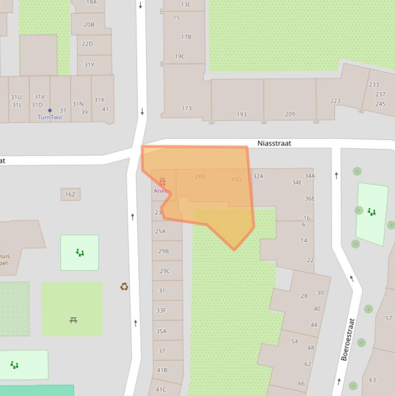 Kaart van postcodegebied 1095VB.