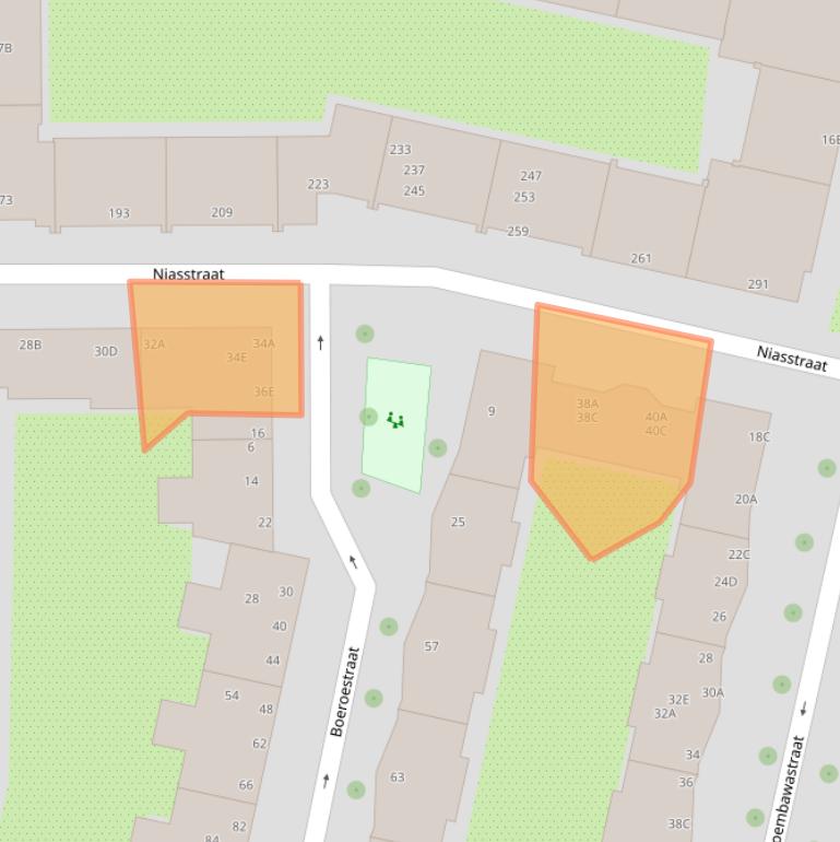 Kaart van postcodegebied 1095VC.