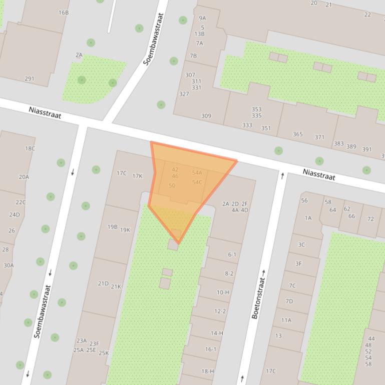 Kaart van postcodegebied 1095VD.