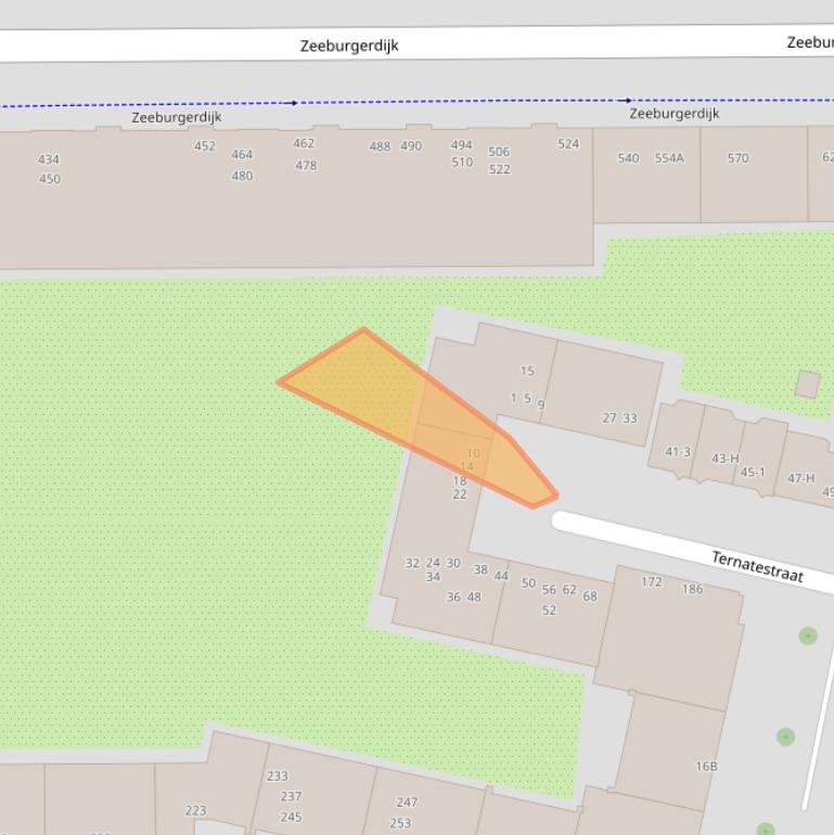 Kaart van postcodegebied 1095VK.