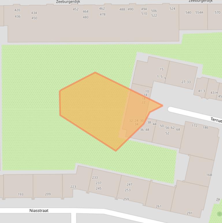 Kaart van postcodegebied 1095VL.