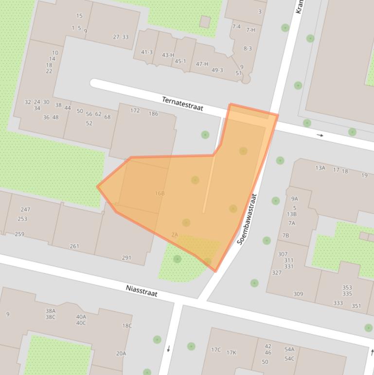 Kaart van postcodegebied 1095XA.