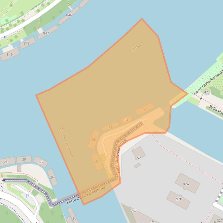 Kaart van postcodegebied 1096AD.