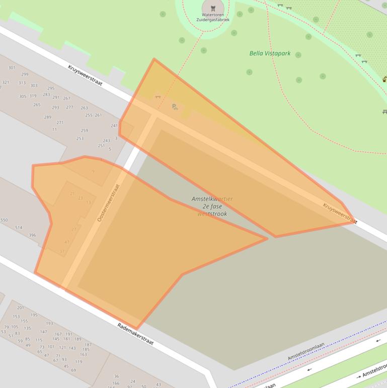 Kaart van postcodegebied 1096GP.