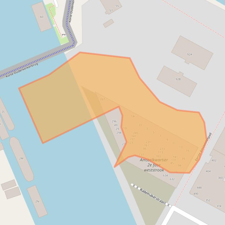 Kaart van postcodegebied 1096GV.