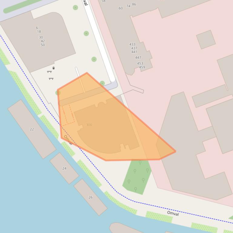 Kaart van postcodegebied 1096HP.