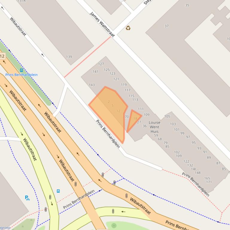 Kaart van postcodegebied 1097BD.