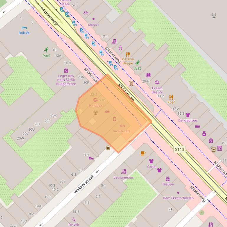 Kaart van postcodegebied 1097BN.