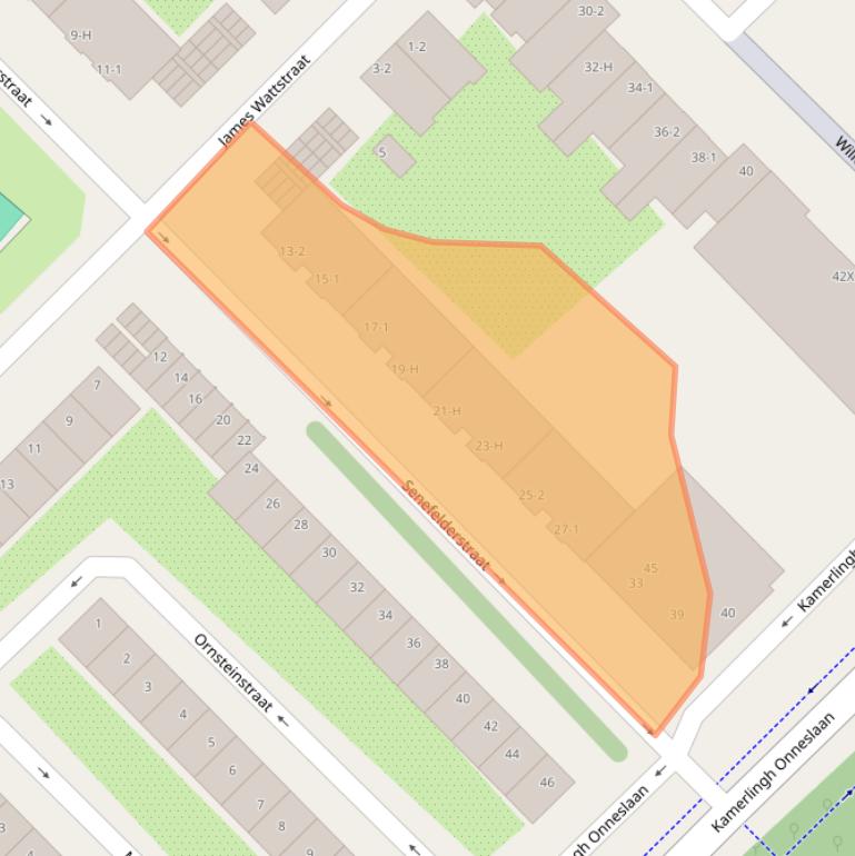 Kaart van postcodegebied 1097CW.