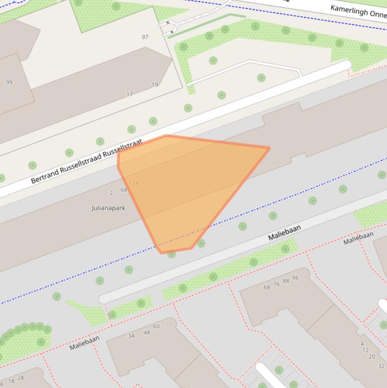 Kaart van postcodegebied 1097HM.