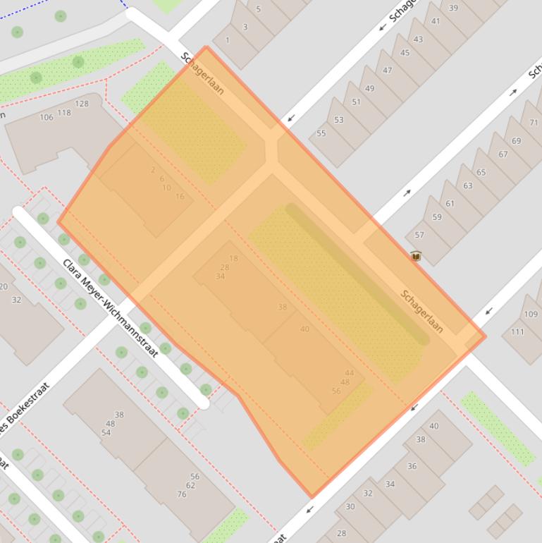 Kaart van postcodegebied 1097HR.